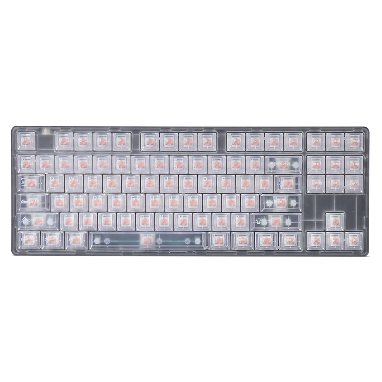 DROP + MiTo Keysterine Transparent ABS Keycap Set R2 - Grape - 60%, 65%, 75%, TKL, WKL, 1800, 96-Key, Full-Size and More Cherry MX Style Keyboard Compatibility