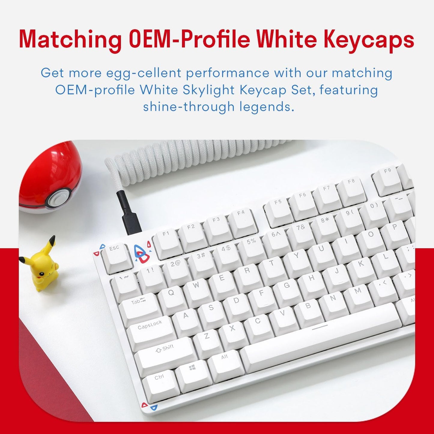 DROP Expression Series Togekey TKL Mechanical Keyboard - Gateron Yellow KS3 Linear Switches - PBT Double-Shot Keycaps - LED Backlight - Silver