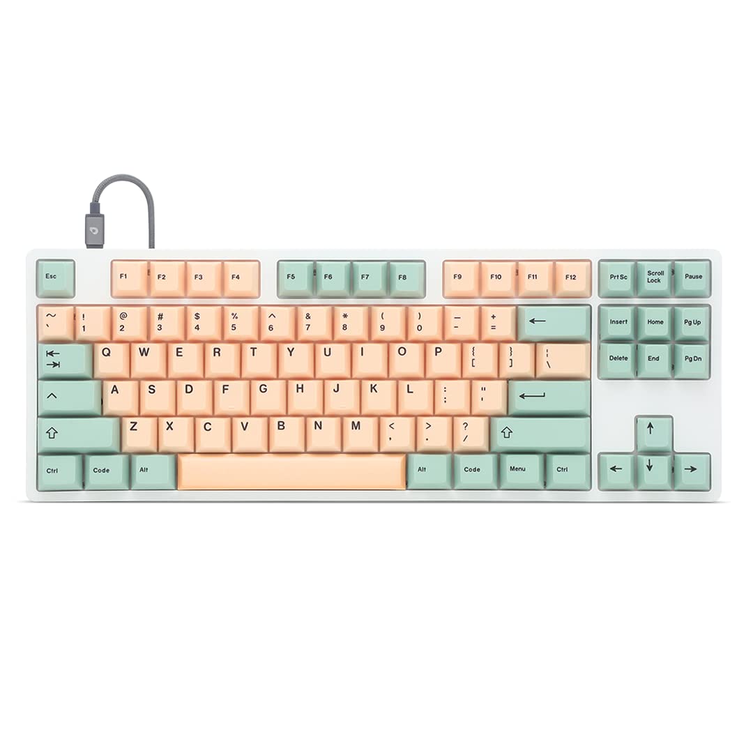 DROP Expression Series Togekey TKL Mechanical Keyboard - Gateron Yellow KS3 Linear Switches - PBT Double-Shot Keycaps - LED Backlight - Silver