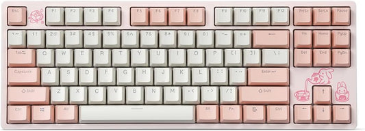 DROP Expression Series Keyblossom TKL Mechanical Keyboard - Holy Panda X Tactile Switches - PBT Double-Shot Keycaps - LED Backlight - Pink