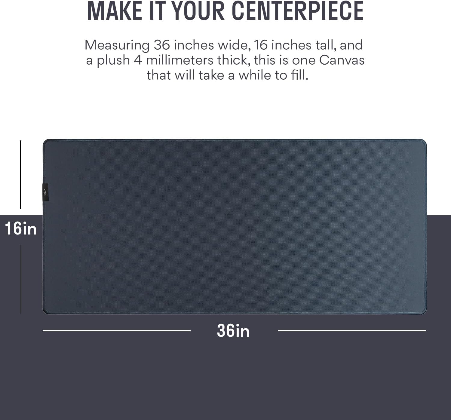 DROP Strata Desk Mat - Dark Blue
