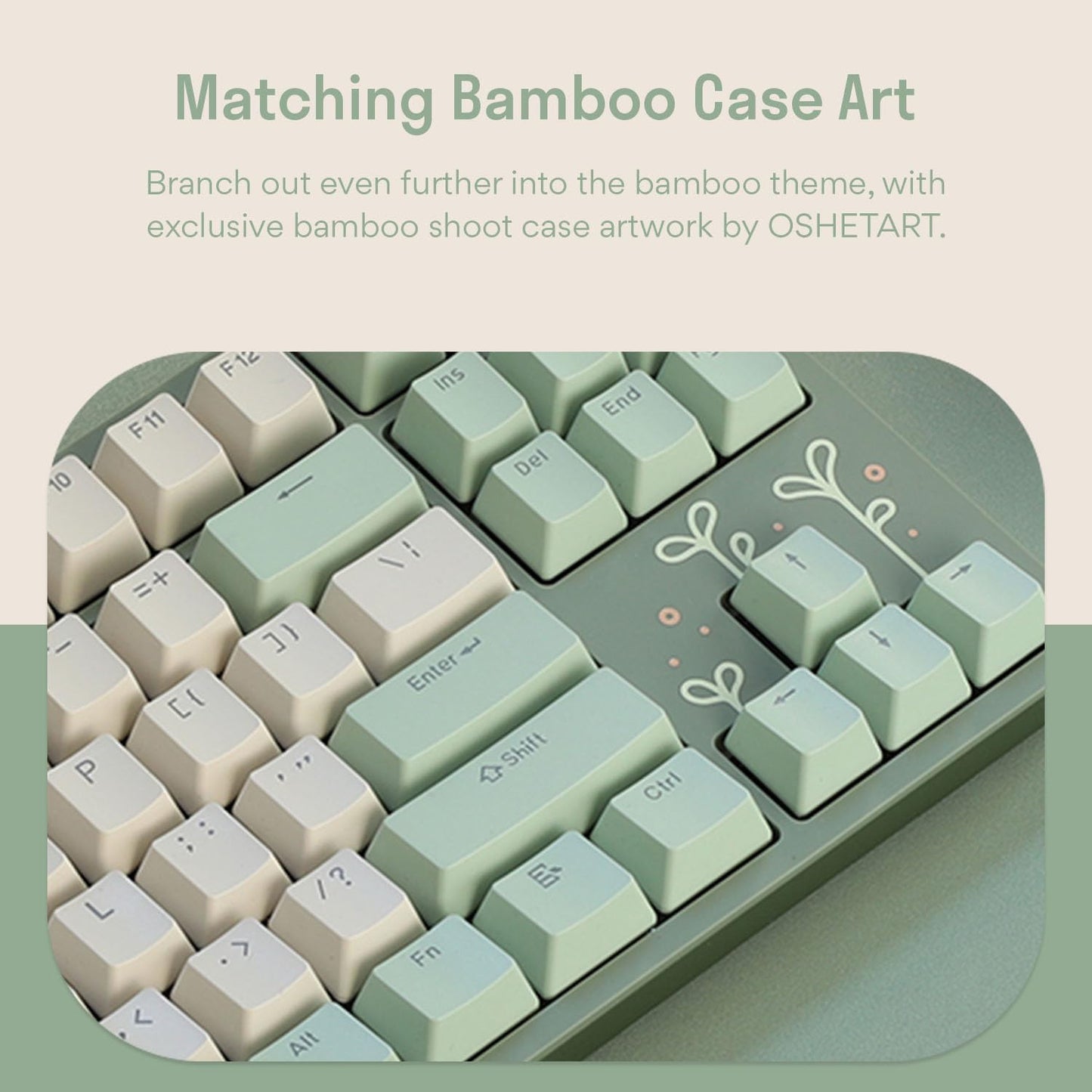 DROP Expression Series Shinai TKL Mechanical Keyboard - Holy Panda X Tactile Switches - PBT Double-Shot Keycaps - LED Backlight - Green