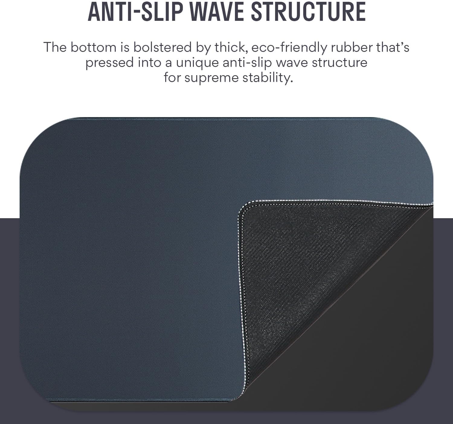 DROP Strata Desk Mat - Dark Blue