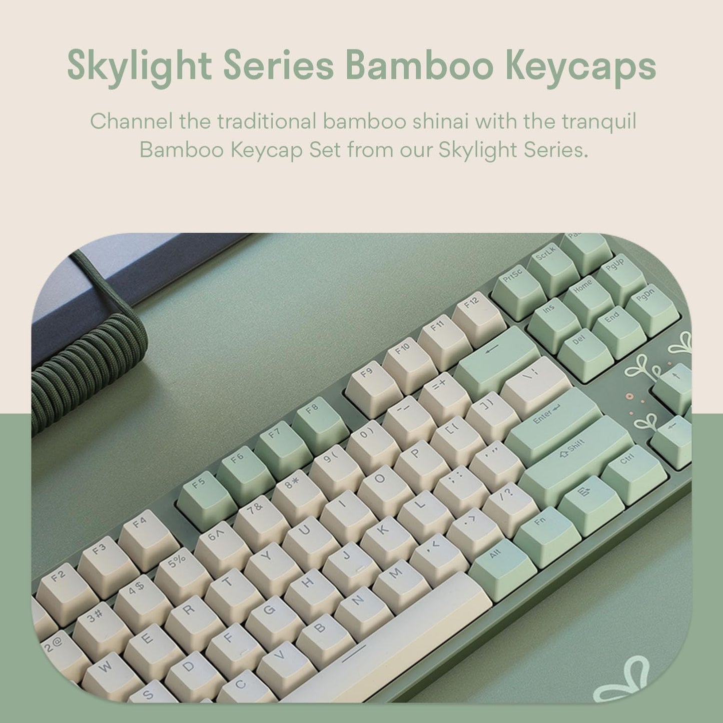 DROP Expression Series Shinai TKL Mechanical Keyboard - Holy Panda X Tactile Switches - PBT Double-Shot Keycaps - LED Backlight - Green